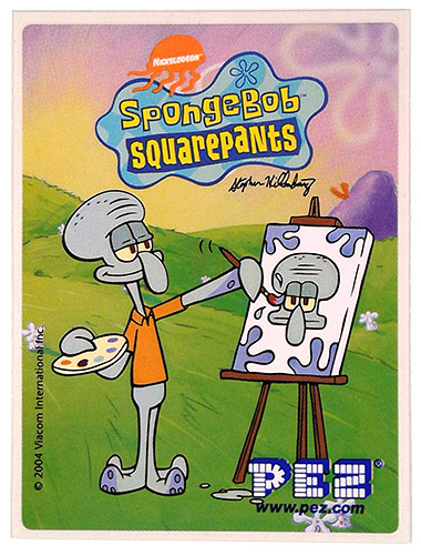 PEZ - SpongeBob SquarePants - 2004 - Squidward Tentacles