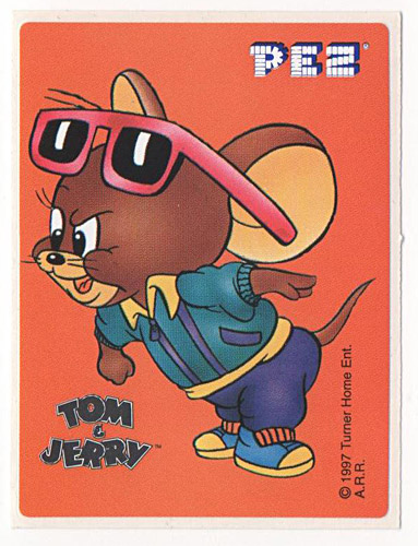 PEZ - Stickers - Tom & Jerry - No Border - Jerry with Sunglasses
