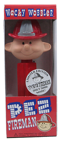 PEZ - Wacky Wobblers - PEZ Fireman