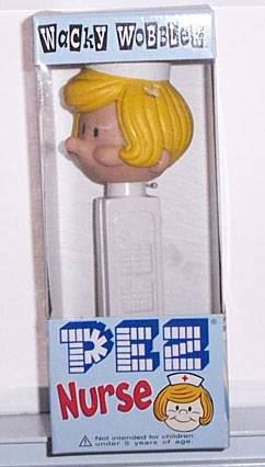 PEZ - Wacky Wobblers - PEZ Nurse - Blond Hair