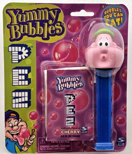PEZ - Yummy Bubbles - Bubbleman - Green Hat