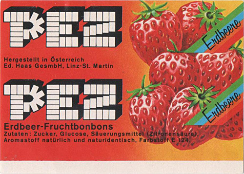 PEZ - Major Types - Fruit - Fruit Elongated - F-A 04