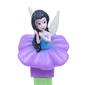 PEZ - Fairies - Silvermist - purple flower, blue lines