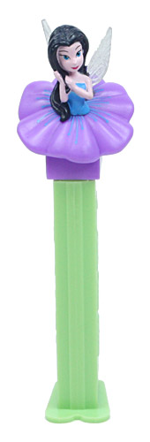 PEZ - Fairies - Silvermist - purple flower, blue lines