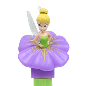 PEZ - Fairies - Tinkerbelle - purple flower, lines