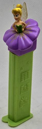 PEZ - Fairies - Tinkerbelle - purple flower, lines
