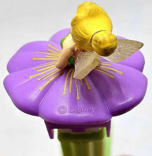 PEZ - Fairies - Tinkerbelle - purple flower, lines