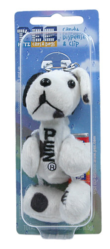 PEZ - Plush Dispenser - Petz Cats and Dogs - Black & White Dog