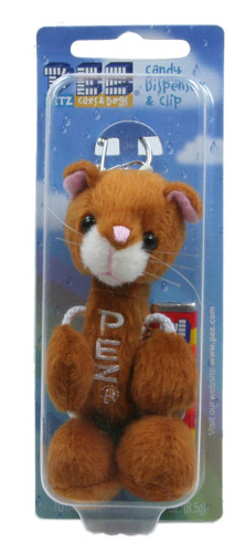 PEZ - Plush Dispenser - Petz Cats and Dogs - Brown Cat