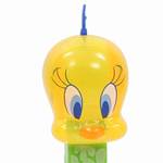 PEZ - Tweety Bird E Yellow Crystal Head on tweety! with flowers