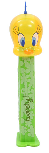 PEZ - Tweety and Taz 2008 - Tweety Bird - Yellow Crystal Head - E