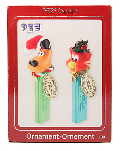 PEZ - Ornaments - Carlton Cards - Yappy Dog & Cat with Derby