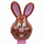 PEZ - Bunny E Brown Head, black whiskers, white eyebrow