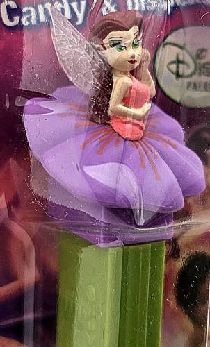 PEZ - Disney Classic - Fairies - Rosetta - purple flower, lines