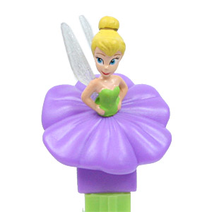 PEZ - Fairies - Tinkerbelle - purple flower, no lines