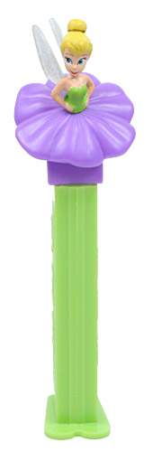 PEZ - Fairies - Tinkerbelle - purple flower, no lines