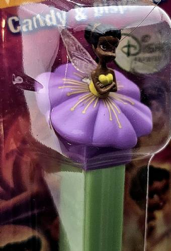 PEZ - Fairies - Iridessa - purple flower, yellow lines