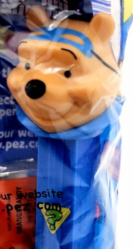 PEZ - Winnie the Pooh - My Friends Tigger & Pooh - Winnie the Pooh - Thin eyebrows, blue collar, with mask - B