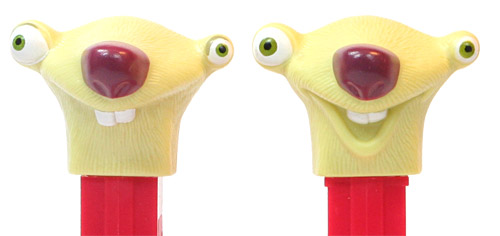 PEZ - Ice Age - Sid - with eyelids closed mouth - A