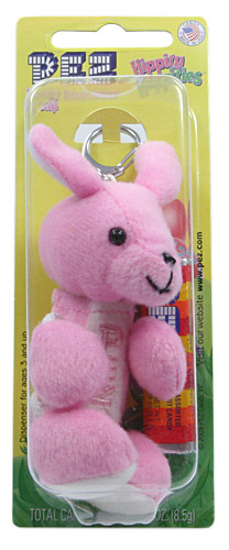 PEZ - Plush Dispenser - Hippity Hoppities - 2009 - Pink Bunny