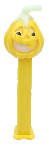 PEZ - Linz Gathering - 2009 - Pumpkin - Yellow head, yellow stem - D