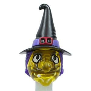 PEZ - Linz Gathering - 2009 - Witch - Yellow crystal, GITD stem - E