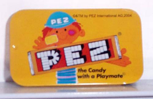 PEZ - Tin Boxes - Tin - small, the Candy with a Playmate
