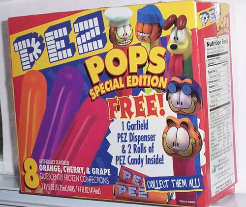 PEZ - Food - PEZ Pops Box - Garfield edition