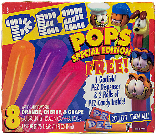 PEZ - Food - PEZ Pops Box - Garfield edition