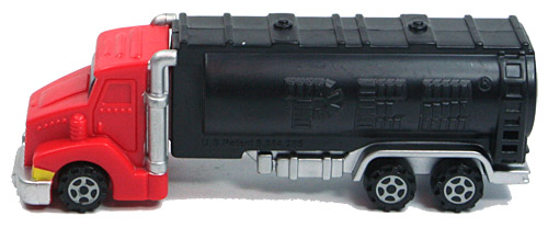 PEZ - Trucks - Series E - Tanker - Red cab, black tanker