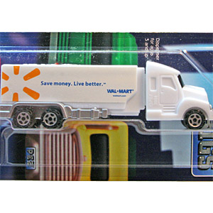 PEZ - Advertising Walmart save money - Tanker - White cab, white trailer