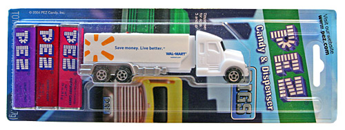 PEZ - Advertising Walmart save money - Tanker - White cab, white trailer