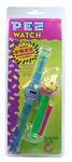 PEZ - Wrist band watch with dispenser  Blue/Clear with I-Saur