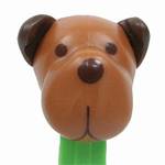 PEZ - Barky Brown Brown head on Green