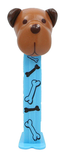 PEZ - Charity - AWL / SOS - Bones - Barky Brown - Brown head