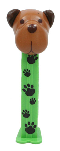 PEZ - Charity - AWL / SOS - Paws - Barky Brown - Brown head