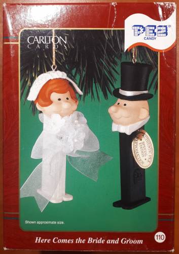 PEZ - Ornaments - Carlton Cards - Bride & Groom - B