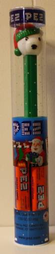 PEZ - Christmas - Polar Bear - Black Eyes, White Pupils - C