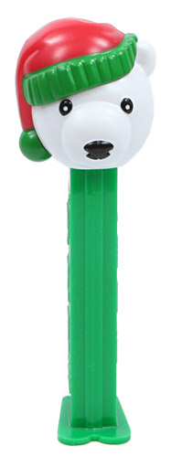 PEZ - Christmas - Polar Bear - Black Eyes, White Pupils - C