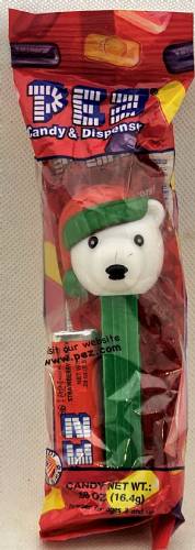 PEZ - Christmas - Polar Bear - Black Eyes, White Pupils - C