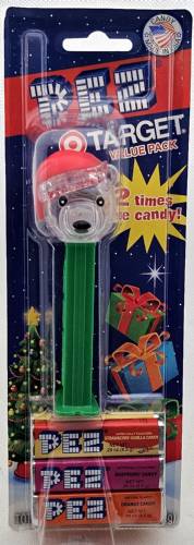 PEZ - Crystal Collection - Polar Bear - Black Eyes, White Pupils, Clear Crystal Head - C