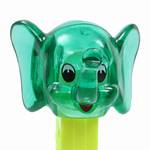 PEZ - Elephant  Green Crystal Head