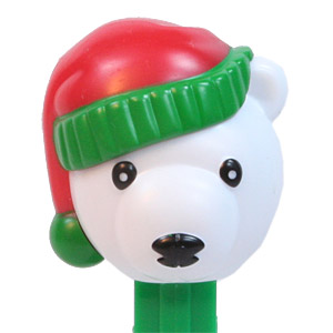 PEZ - Christmas - Polar Bear - Black Eyes, White Pupils - C