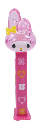 PEZ - Crystal Collection - My Melody - Clear Crystal Pink and White Head