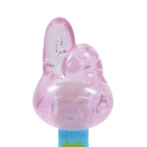 PEZ - Crystal Collection - My Melody - Clear Crystal Pink and White Head