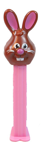 PEZ - Easter - Bunny - Brown Head, white whiskers, buckteeth - E