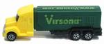 PEZ - Virsona  Truck with V-Grill - Yellow cab, green trailer on Virsona / www.virsona.com