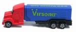PEZ - Virsona  Truck with V-Grill - Red cab, blue trailer on Virsona / www.virsona.com