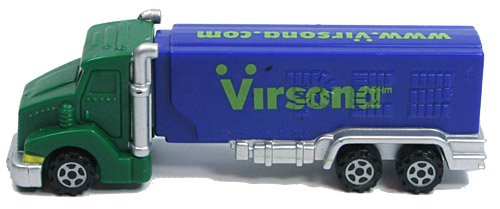 PEZ - Advertising Virsona - Tanker - Green cab, blue trailer