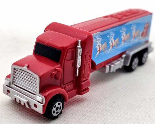 © Bryan Whalen PEZ - Christmas - Christmas Truck - Red cab, red trailer, xmas print